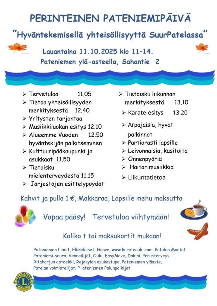 Pateniemipäivä - Lue lisää